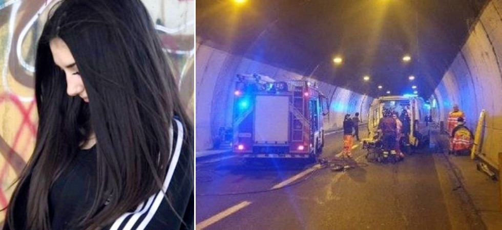 Drammatico frontale in galleria, muore la 19enne Veronica Tarchini: in ospedale altri 3 giovani